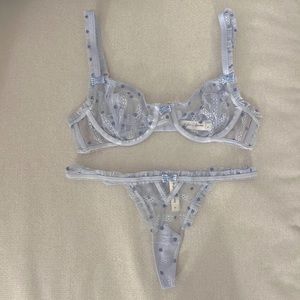 For Love & Lemons Matching Harper Lingerie Set Size S
